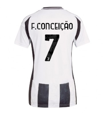 Juventus Francisco Conceicao #7 Primera Equipación Mujer 2024-25 Manga Corta